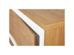 Bahut 3 Portes En Bois "Binka" 210cm Chêne & Blanc -Mobilier De Restaurant buffet 19092421