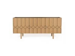 Buffet Design En Bois Massif "Porto II" 175cm Chêne