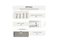 Buffet Design ULRICH Blanc Et Bois -Mobilier De Restaurant buffet 19194091