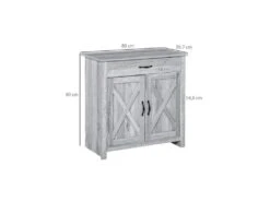Buffet 2 Portes MARY Gris Clair 11 Buffet 2 Portes MARY Gris Clair -Mobilier De Restaurant buffet 19194133