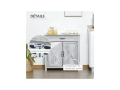 Buffet 2 Portes MARY Gris Clair 15 Buffet 2 Portes MARY Gris Clair -Mobilier De Restaurant buffet 19194141