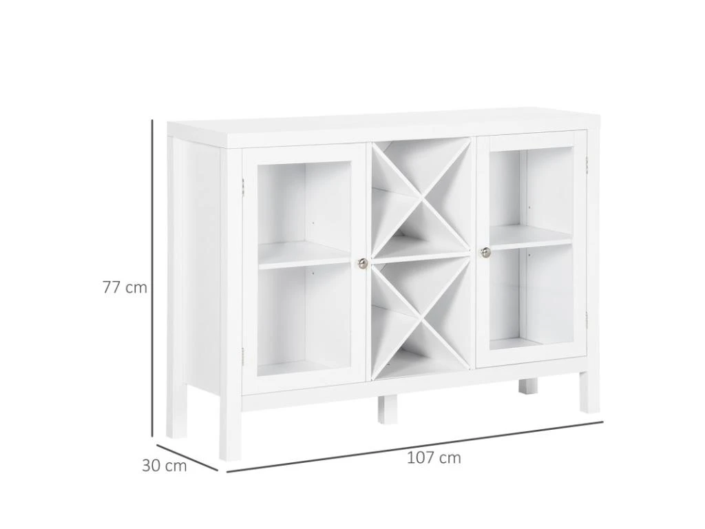 Buffet Vitré PAVEL Blanc 3 Buffet Vitré PAVEL Blanc – Image 3