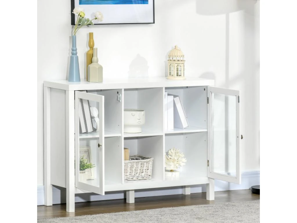 Buffet Vitré PAVEL Blanc 4 Buffet Vitré PAVEL Blanc – Image 4