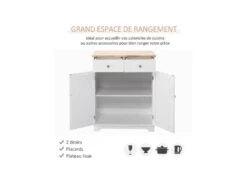 Buffet 2 Portes MONIA Blanc -Mobilier De Restaurant buffet 19194461