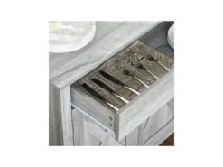 Buffet 2 Portes ELOÏSE Gris Clair -Mobilier De Restaurant buffet 19194525