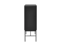 Bahut 2 Portes - Bois Et Metal Noir - L 80 X P 40 X H 122 - BROOKLYN -Mobilier De Restaurant buffet 19379375