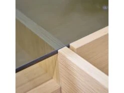 Buffet 165 Cm Décor Chêne Clair Avec Plateau Verre Fumé - MADDE 6862 8 Buffet 165 Cm Décor Chêne Clair Avec Plateau Verre Fumé - MADDE 6862 -Mobilier De Restaurant buffet 20911293