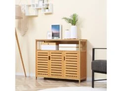 Buffet 3 Portes CARLA En Bambou -Mobilier De Restaurant buffet 21023901