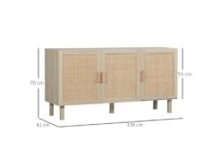 Buffet Style Bohème BRICE En Rotin Clair -Mobilier De Restaurant buffet 21023959