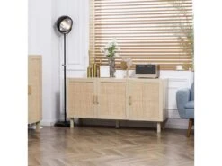 Buffet Style Bohème BRICE En Rotin Clair -Mobilier De Restaurant buffet 21023961