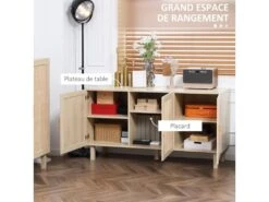 Buffet Style Bohème BRICE En Rotin Clair -Mobilier De Restaurant buffet 21023963