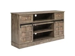 Buffet Avec 2 Portes Coulissantes + Compartiments - étagères Réglables - Naturel -Mobilier De Restaurant buffet 21026565