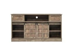 Buffet Avec 2 Portes Coulissantes + Compartiments - étagères Réglables - Naturel -Mobilier De Restaurant buffet 21026577