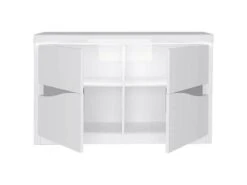 Buffet 2 Portes Blanc Laqué/ Leds - ESPRIT 6 Buffet 2 Portes Blanc Laqué/ Leds - ESPRIT -Mobilier De Restaurant buffet 21154329