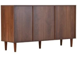 Buffet Avec 3 Portes Et 2 Tiroirs - Portes En Résine Tressée - Style Campagnard - Marron 18 Buffet Avec 3 Portes Et 2 Tiroirs - Portes En Résine Tressée - Style Campagnard - Marron -Mobilier De Restaurant buffet 21268047