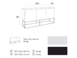 Buffet Laqué Structure Acier -Mobilier De Restaurant buffet 21305879