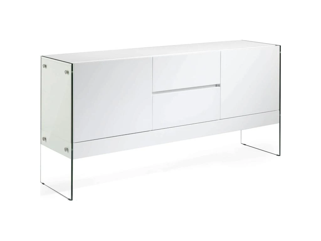 Buffet Bois Avec Latéraux En Verre 1 Buffet Bois Avec Latéraux En Verre