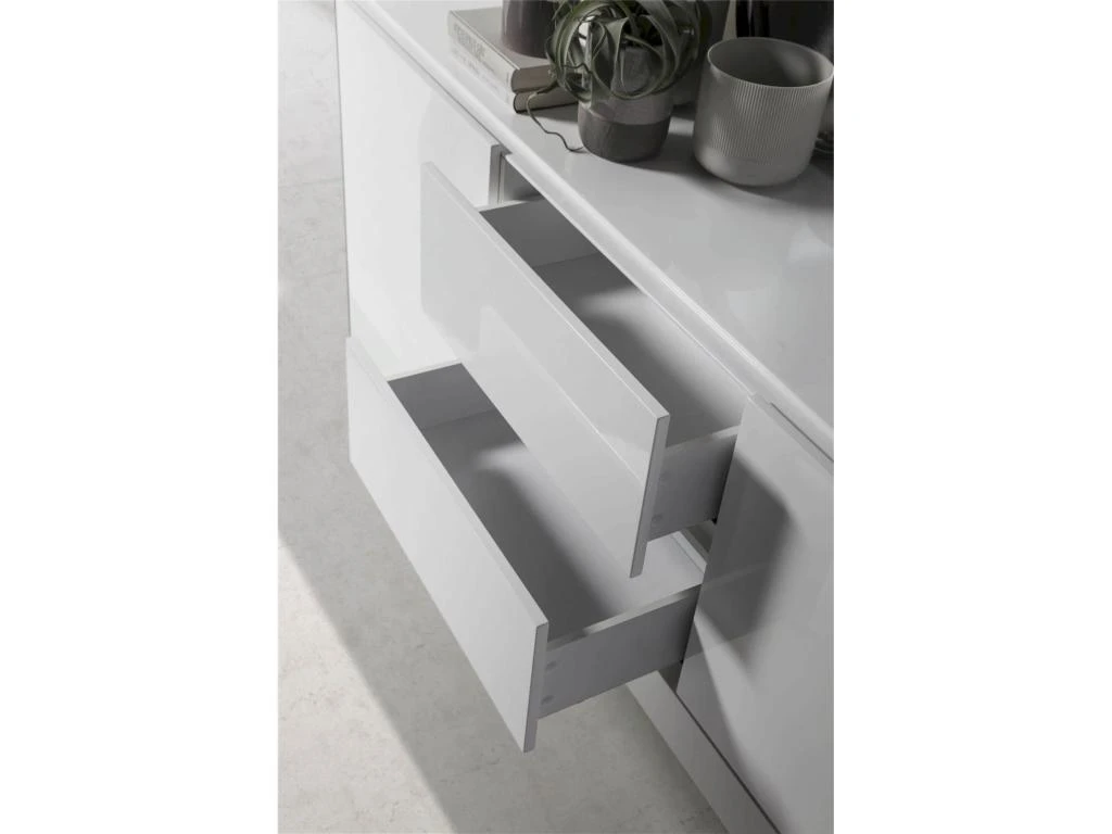 Buffet Bois Avec Latéraux En Verre 6 Buffet Bois Avec Latéraux En Verre – Image 6