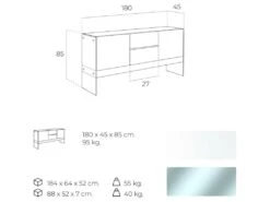 Buffet Bois Avec Latéraux En Verre 14 Buffet Bois Avec Latéraux En Verre -Mobilier De Restaurant buffet 21305907