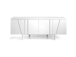 Buffet Laqué Et Détails Acier Chromé Pieds Acier Chromé -Mobilier De Restaurant buffet 21305929
