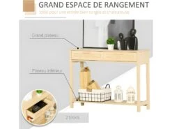 Console 2 Tiroirs Cannage Rotin MILDURA Aspect Bois Cair -Mobilier De Restaurant buffet 21987411