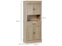 Buffet Haut BETHAL Aspect Chêne Clair -Mobilier De Restaurant buffet 21987497