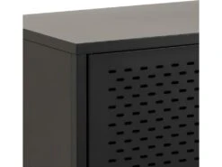 Newcastle Buffet L125 Avec 3 Portes Grillagées En Métal Noir. -Mobilier De Restaurant buffet 22047555