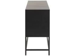 Newcastle Buffet L125 Avec 3 Portes Grillagées En Métal Noir. -Mobilier De Restaurant buffet 22047561