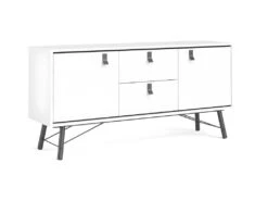 Rye Buffet 2 Portes, 2 Tiroirs Blancs Mat. -Mobilier De Restaurant buffet 22086335