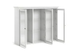 Venedig Vitrine Murale, 3 Portes Vitrées, Blanc. -Mobilier De Restaurant buffet 22087085