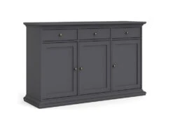 Venedig Buffet 3 Portes Et 3 Tiroirs, Gris Mat. -Mobilier De Restaurant buffet 22087175