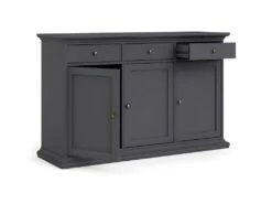 Venedig Buffet 3 Portes Et 3 Tiroirs, Gris Mat. -Mobilier De Restaurant buffet 22087177