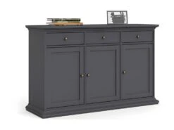 Venedig Buffet 3 Portes Et 3 Tiroirs, Gris Mat. -Mobilier De Restaurant buffet 22087183