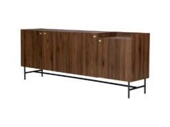 Buffet- Bois Et Métal - 4 Portes 3 Tiroirs - LODGE - L 195 X P 39,5 X H 75 Cm -Mobilier De Restaurant buffet 22799429
