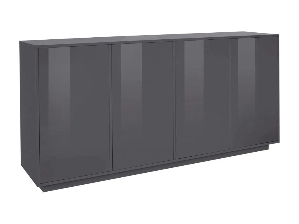 Placard Dnande, Buffet De Cuisine à 4 Portes, Buffet De Salon, 100% Made In Italy, Cm 180x41h86, Anthracite Brillant 1 Placard Dnande, Buffet De Cuisine à 4 Portes, Buffet De Salon, 100% Made In Italy, Cm 180x41h86, Anthracite Brillant