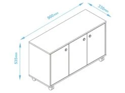 Buffet Meuble De Rangement Blanc 3 Portes Sur Roulettes 9 Buffet Meuble De Rangement Blanc 3 Portes Sur Roulettes -Mobilier De Restaurant buffet 22970293