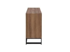 Buffet 3 Portes Et 3 Tiroirs - MDF - Naturel Et Noir - CARATANA -Mobilier De Restaurant buffet 2781981