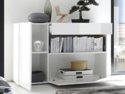 Buffet ALTAIR - 2 Portes & 1 Tiroir - Coloris : Blanc Laqué 11 Buffet ALTAIR - 2 Portes & 1 Tiroir - Coloris : Blanc Laqué -Mobilier De Restaurant buffet 381823