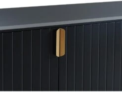 Buffet - 3 Portes - MDF Et Métal - Coloris : Noir Et Doré - LIKANA 19 Buffet - 3 Portes - MDF Et Métal - Coloris : Noir Et Doré - LIKANA -Mobilier De Restaurant buffet 4157629