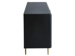 Buffet - 3 Portes - MDF Et Métal - Coloris : Noir Et Doré - LIKANA 17 Buffet - 3 Portes - MDF Et Métal - Coloris : Noir Et Doré - LIKANA -Mobilier De Restaurant buffet 4157635