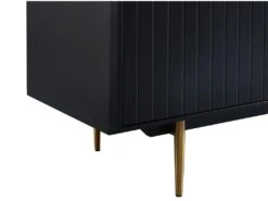 Buffet - 3 Portes - MDF Et Métal - Coloris : Noir Et Doré - LIKANA 18 Buffet - 3 Portes - MDF Et Métal - Coloris : Noir Et Doré - LIKANA -Mobilier De Restaurant buffet 4157645