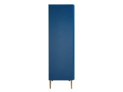 Buffet Haut - 2 Portes - MDF Et Métal - Coloris : Bleu Et Doré - LIKANA -Mobilier De Restaurant buffet 4158241