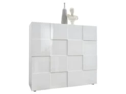 Buffet Haut CALISTO - 2 Portes - Blanc Laqué -Mobilier De Restaurant buffet 422271