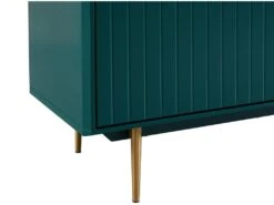 Buffet Haut - 2 Portes - MDF Et Métal - Coloris : Vert Et Doré - LIKANA -Mobilier De Restaurant buffet 4372029