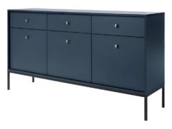 Buffet - 3 Tiroirs Et 3 Portes - Bleu - BOGDAN -Mobilier De Restaurant buffet 493701