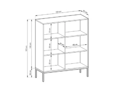 Buffet Haut Avec 2 Portes - Noir - LIOUBA De Pascal MORABITO 11 Buffet Haut Avec 2 Portes - Noir - LIOUBA De Pascal MORABITO -Mobilier De Restaurant buffet 578835