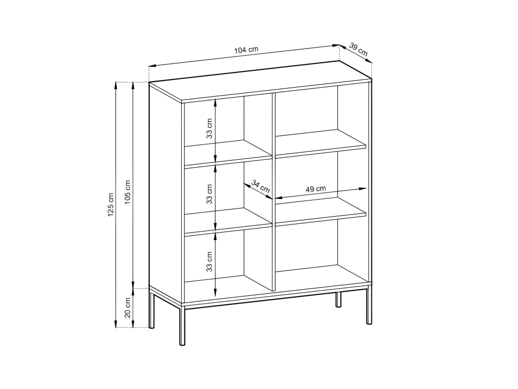 Buffet Haut Avec 2 Portes - Noir - LIOUBA De Pascal MORABITO 6 Buffet Haut Avec 2 Portes - Noir - LIOUBA De Pascal MORABITO – Image 6
