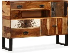 Buffet Bahut Armoire Console Meuble De Rangement Bois Massif De Sesham 115 Cm 4402100