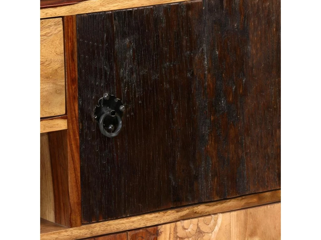 Buffet Bahut Armoire Console Meuble De Rangement Bois Massif De Sesham 115 Cm 4402100 2 Buffet Bahut Armoire Console Meuble De Rangement Bois Massif De Sesham 115 Cm 4402100 – Image 2