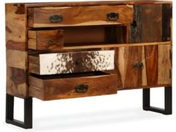 Buffet Bahut Armoire Console Meuble De Rangement Bois Massif De Sesham 115 Cm 4402100 8 Buffet Bahut Armoire Console Meuble De Rangement Bois Massif De Sesham 115 Cm 4402100 -Mobilier De Restaurant buffet 8933953